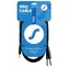 SSQ MIJM3 schwarz / Audiokabel / 3,5-mm-Stereo-Klinkenstecker - 2x 6,3-mm-Mono-Klinkenstecker / 3 m