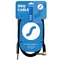 SSQ JMPJMK2 schwarz / Audiokabel / Mono-Klinkenstecker auf Mono-Klinkenstecker / abgewinkelt 90° / 2 m