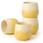 Goodwei Fuji Gelb / Keramiktassen-Set / 4-teilig / 200 ml