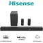 Hisense AX5100Q Schwarz / Soundbar / 5.1 / 580 W / Dolby Atmos / DTS:X / Bluetooth 5.3