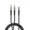Orico AX1 schwarz / Adapter / 3,5-mm-Klinkenstecker / Kopfhörer und Mikrofon / 0,5 m