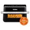 TESLA AirCook DualHeat QD575 XXL schwarz / Heißluftfritteuse / DualHeat-Technologie / Volumen 10 l