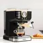 Taurus Onyx Moka Espressokanne mit Hebelmechanismus / 1050 W / 20 bar / 1,5 l / Milchaufschäumer