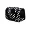 animALL Tasche Schwarz mit rosa Pfoten M 40x21x27 cm