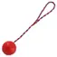 Dog Fantasy Toy - Gummiball mit Seil, Farbmix 7x30 cm