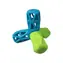 Dog Fantasy Toy - geometrischer Quietscher blau-grün 12,9x1,2x10,2cm