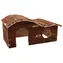 Kleintiere Kaskaden-Holzhaus mit Rinde 43cm