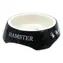 Kleintiernapf bedruckt Hamster schwarz 13x13x4cm