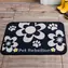 Pet Rebellion Dinner Mate Flowers Black Bowl rug 40x60cm