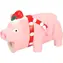 Flamingo Ishaan Weihnachtsspielzeug für Hunde, rosa Schwein, 14 cm
