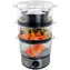 Esperanza EKG009 Volcano Dampftopf silber / 400 W / 7,5L / 3 Dampfschüsseln / Timer