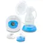 Esperanza ECM001B Bebita Milchpumpe weiß-blau / elektrisch / Saugen und Stimulation / 150 ml
