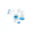 Esperanza ECM003B Gemelos Milchpumpe 2 in 1 weiß-blau / elektrisch / 3 Stromversorgungsarten / 150 ml