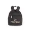 Childhome My First Bag Schwarz / Kinderrucksack / 24 x 8 x 20 cm