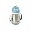 Beaba Thermoisolierbecher mit Strohhalm aus Edelstahl 250 ml blau