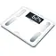 BEURER BF 410 weiß / Personenwaage / digital / LCD-Display / Auflösung 100 g / Tragkraft 200 kg / Diagnosedaten 