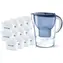 Brita Marella blau / Wasserkocher mit Wasserfilter / 2,4 l / + 12 Maxtra+ Filter