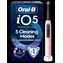 Oral-B iO Series 5 rosa / Elektrische Zahnbürste / magnetisches iO / 5 Modi / AI  