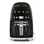 SMEG 50's Retro Style schwarz / Filterkaffeemaschine / 1050 W / 1,4 l / bis zu 4 Tassen