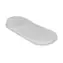 KikkaBoo Memory Foam Kinderwagenmatratze mit Kissen 75x30 cm Airknit Grau