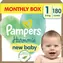 Pampers Harmonie Baby 2-5 kg (180 Stück) / Windeln / Größe 1 (2-5 kg)