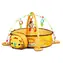 ECOTOYS Spieldecke mit Laufgitter Löwe / ab Geburt