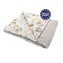 Bomimi Minky Decke 100 x 75 cm Waldtiere, beige xy