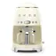 SMEG Kaffeemaschine im Retro-Stil der 50er Jahre, beige / Filterkaffeemaschine / 1050 W / 1,4 l / bis zu 4 Tassen