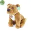 Rappa Plüschhund brauner Staffordshire Bullterrier sitzend 30 cm / UMWELTFREUNDLICH / ab 0 Monaten