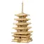 Robotime Holz-3D-Puzzle Fünfstöckige Pagode / ab 8 Jahren / 275 Teile / Schwierigkeit: niedrig