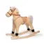 Bigjigs Toys Schaukelpferd aus Holz beige / ab 1 Jahr