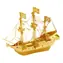 Metal Earth 3D Puzzle Schiff Golden Hind (golden) / 24 Teile / ab 14 Jahren