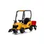 Eljet Kinder Elektroauto Kehrmaschine gelb / 50W / Geschwindigkeit 2-4km/h / Tragkraft 30kg
