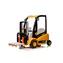 Eljet Kinder Elektro-Gabelstapler PROFI gelb / 70W / Geschwindigkeit 2-6km/h / Tragkraft 30kg