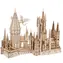 Ugears 3D-Holzpuzzle, mechanisches Hogwarts-Schloss, Harry Potter