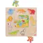 GOKI Holz-Stapelspielzeug + Puzzle Tiere aus dem ZOO / ab 2 Jahren