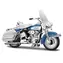 Maisto - HD - Motorrad - 1966 FLH Electra Glide, Blau und Weiß, Serie 44, 1:18