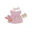 LullaBaby Puppenkleid in Rosa mit Accessoires / ab 2 Jahren