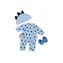 LullaBaby Puppenoverall blau mit Zubehör / ab 2 Jahren