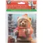 CRAFT ID Diamantmalerei Weihnachtskarte Teddybär und Schneemann 13x13 cm