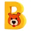 Fauna Alphabet Buchstabe B Bär / ab 3 Jahren