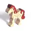 Fauna Holzpuzzle aus Massivholz, kleines weißes Pferd / ab 3 Jahren