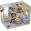 KIK Retro-Wohnzimmer mit LED-Beleuchtung, DIY-Modell / ab 8 Jahren