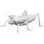 Metal Earth 3D-Puzzle Grasshopper / 35 Teile / ab 14 Jahren