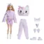 Mattel Barbie Cutie Reveal Puppe Care Bears Sweet Bows - Kätzchen JJP64 / 10 Überraschungen / ab 3 Jahren
