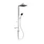 Ideal Standard CeraTwist ALU+ - Duschset ohne Armatur | 26 x 26 cm | 2 Düsen | Silber 