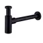 kielle Siphons - Waschbeckensiphon | Durchmesser 32 mm | rund | Metall | mattschwarz