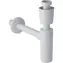 Geberit - Geruchsverschluss mit Trennwand für Waschbecken, horizontaler Abfluss, d 40 mm, G 1 1/4, Alpinweiß