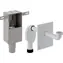 Geberit - Geruchsverschluss-Set für Waschbecken, horizontaler Abfluss, glänzendes Chrom