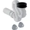 Geberit - Geruchsverschluss für Urinale, mit Montagezubehör,  50 mm, horizontaler Abfluss